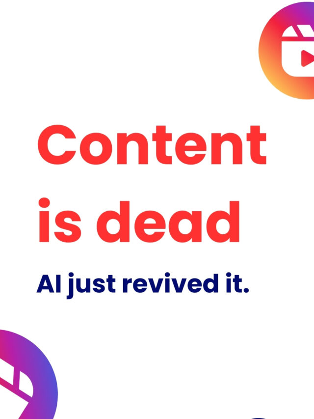 Content is dead. AI Just Revied